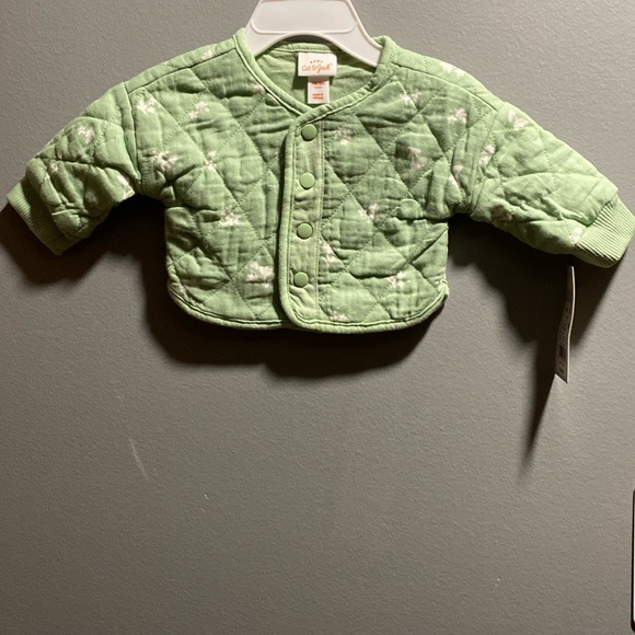 Cat & Jack Other - BRAND NEW NEWBORN JACKET! COLOR IS SAGE/GREEN! NWT. SMOKE FREE HOME!